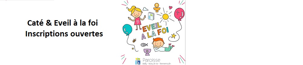 Inscriptions Caté & Éveil à la foi